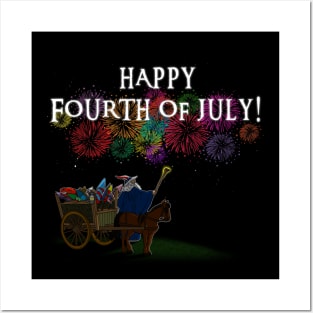 Fantasy 4th Of July Fireworks American Independence Day Posters and Art